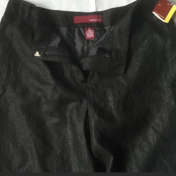 Linen flat front trouser fit pant - Picture 2 of 5